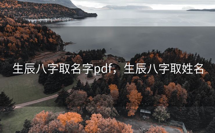 生辰八字取名字pdf，生辰八字取姓名