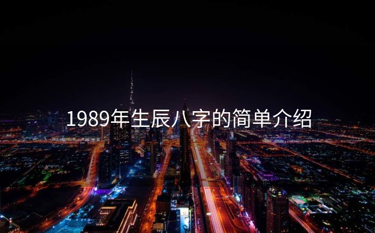 1989年生辰八字的简单介绍