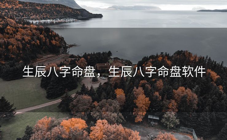 生辰八字命盘，生辰八字命盘软件