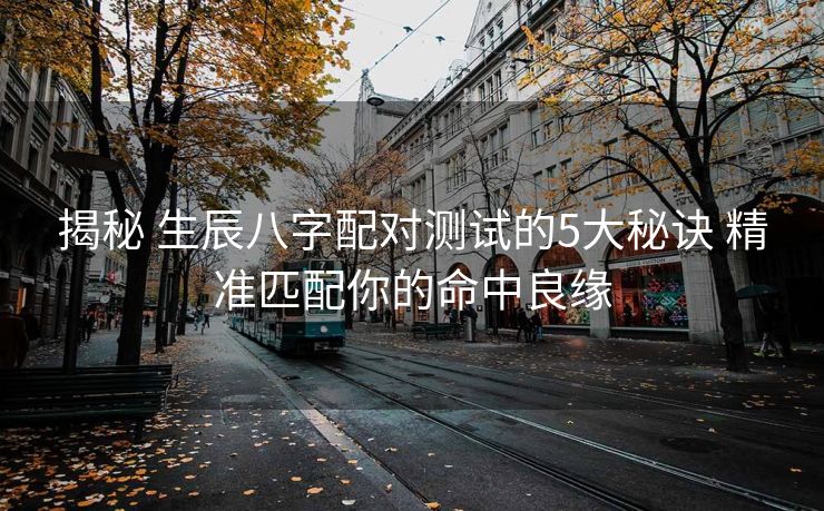 揭秘 生辰八字配对测试的5大秘诀 精准匹配你的命中良缘