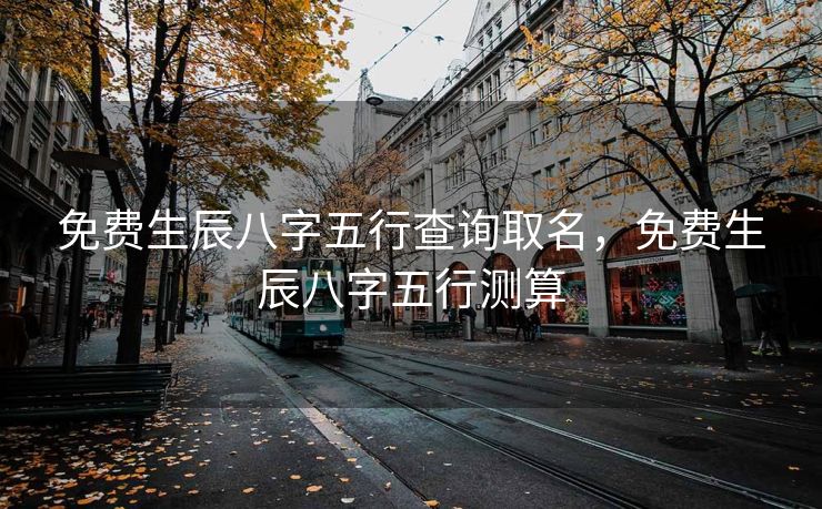 免费生辰八字五行查询取名，免费生辰八字五行测算