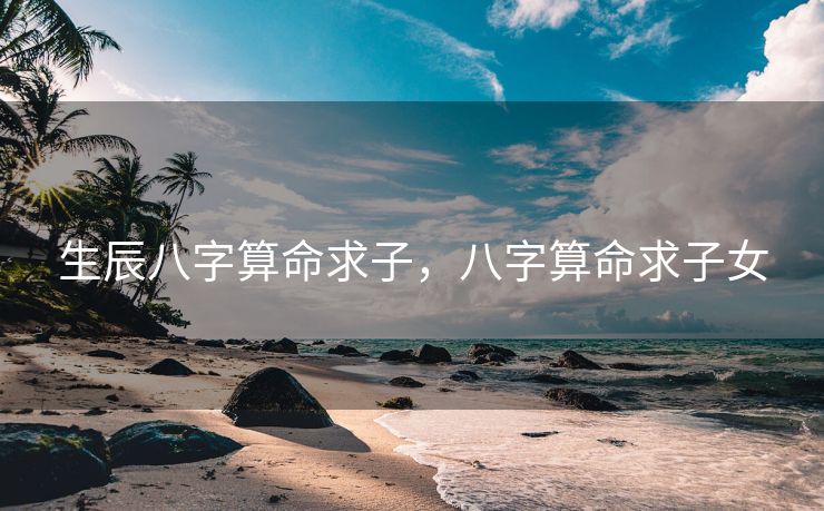生辰八字算命求子，八字算命求子女
