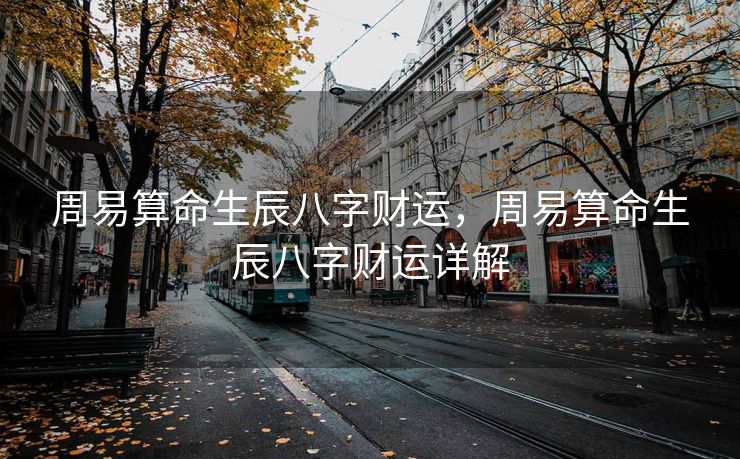 周易算命生辰八字财运，周易算命生辰八字财运详解