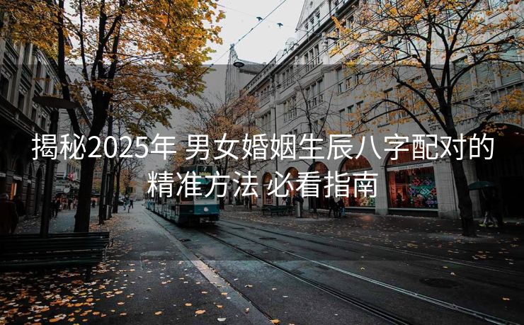 揭秘2025年 男女婚姻生辰八字配对的精准方法 必看指南