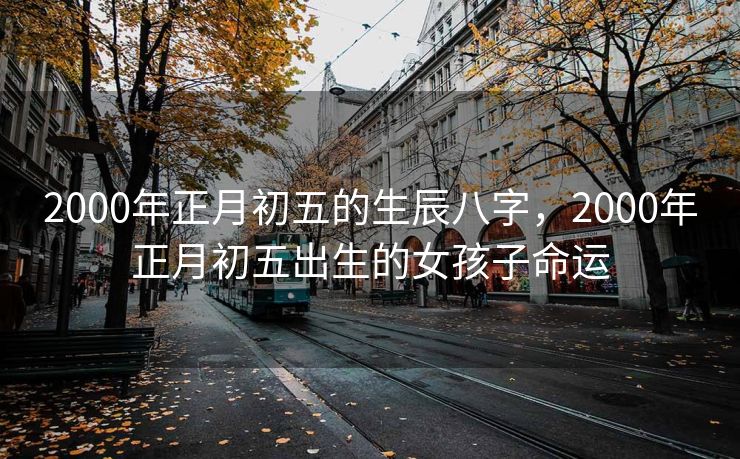 2000年正月初五的生辰八字，2000年正月初五出生的女孩子命运