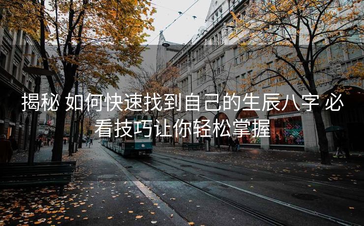 揭秘 如何快速找到自己的生辰八字 必看技巧让你轻松掌握