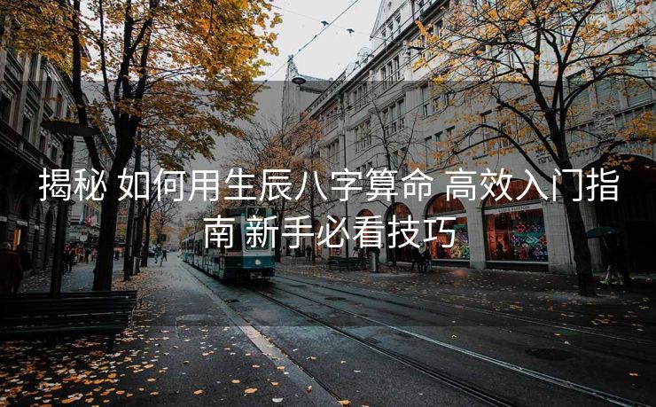 揭秘 如何用生辰八字算命 高效入门指南 新手必看技巧