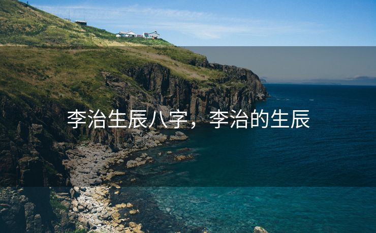李治生辰八字，李治的生辰