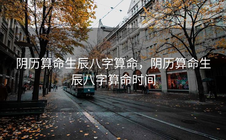 阴历算命生辰八字算命，阴历算命生辰八字算命时间
