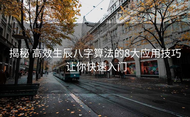 揭秘 高效生辰八字算法的8大应用技巧 让你快速入门