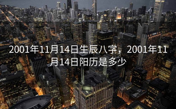 2001年11月14日生辰八字，2001年11月14日阳历是多少