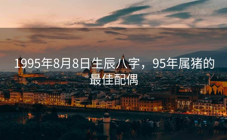 1995年8月8日生辰八字，95年属猪的最佳配偶