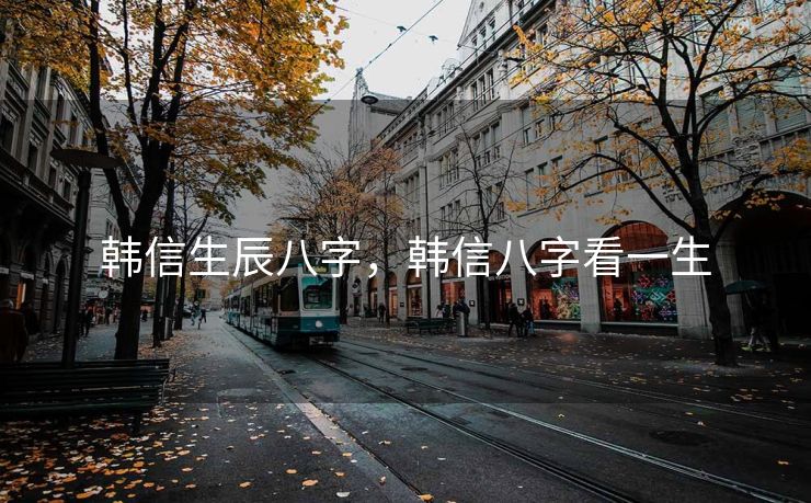 韩信生辰八字，韩信八字看一生