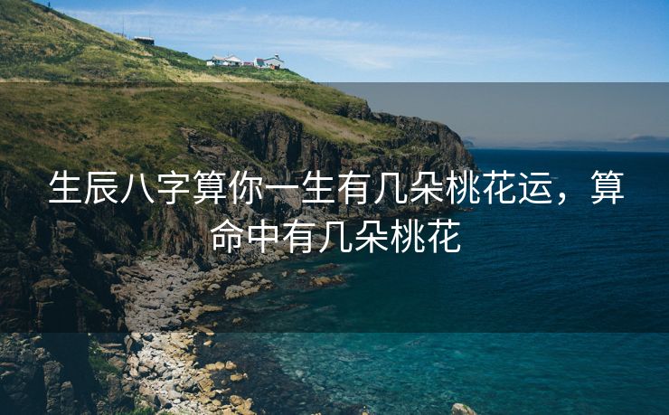 生辰八字算你一生有几朵桃花运，算命中有几朵桃花